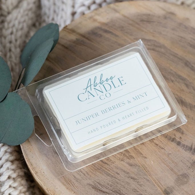 Juniper Berries and Mint Soy Wax Melts - Abboo Candle Co® Wholesale