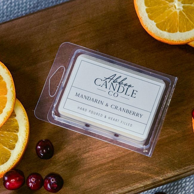 Mandarin and Cranberry Soy Wax Melts - Case Pack of 3 - Abboo Candle Co® Wholesale