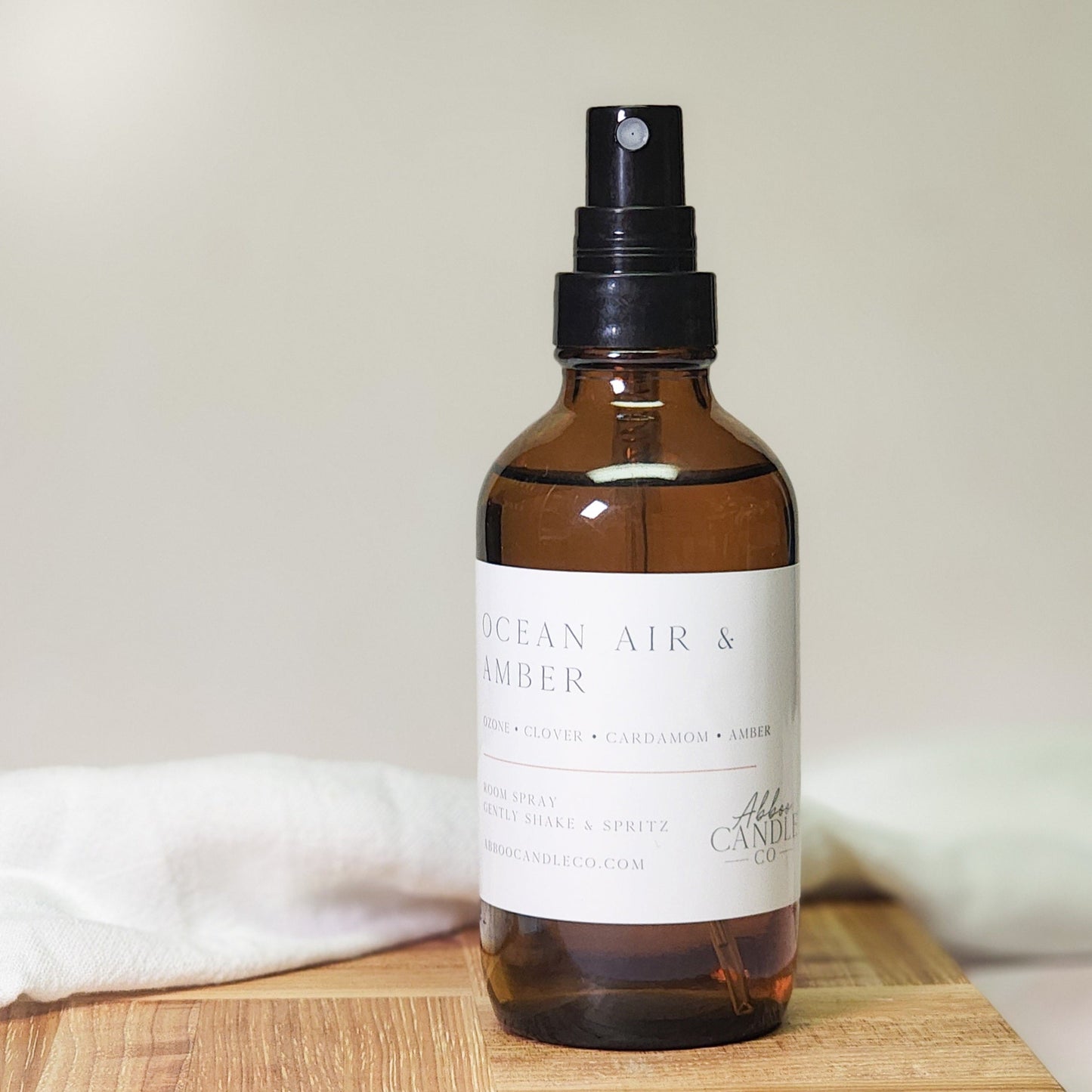 Ocean Air and Amber Room Spray - Abboo Candle Co® Wholesale
