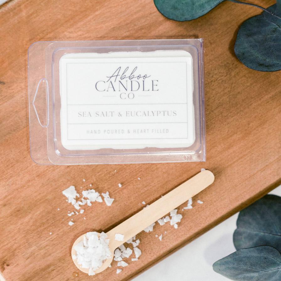 Sea Salt and Eucalyptus Soy Wax Melts - Case Pack of 3 - Abboo Candle Co® Wholesale