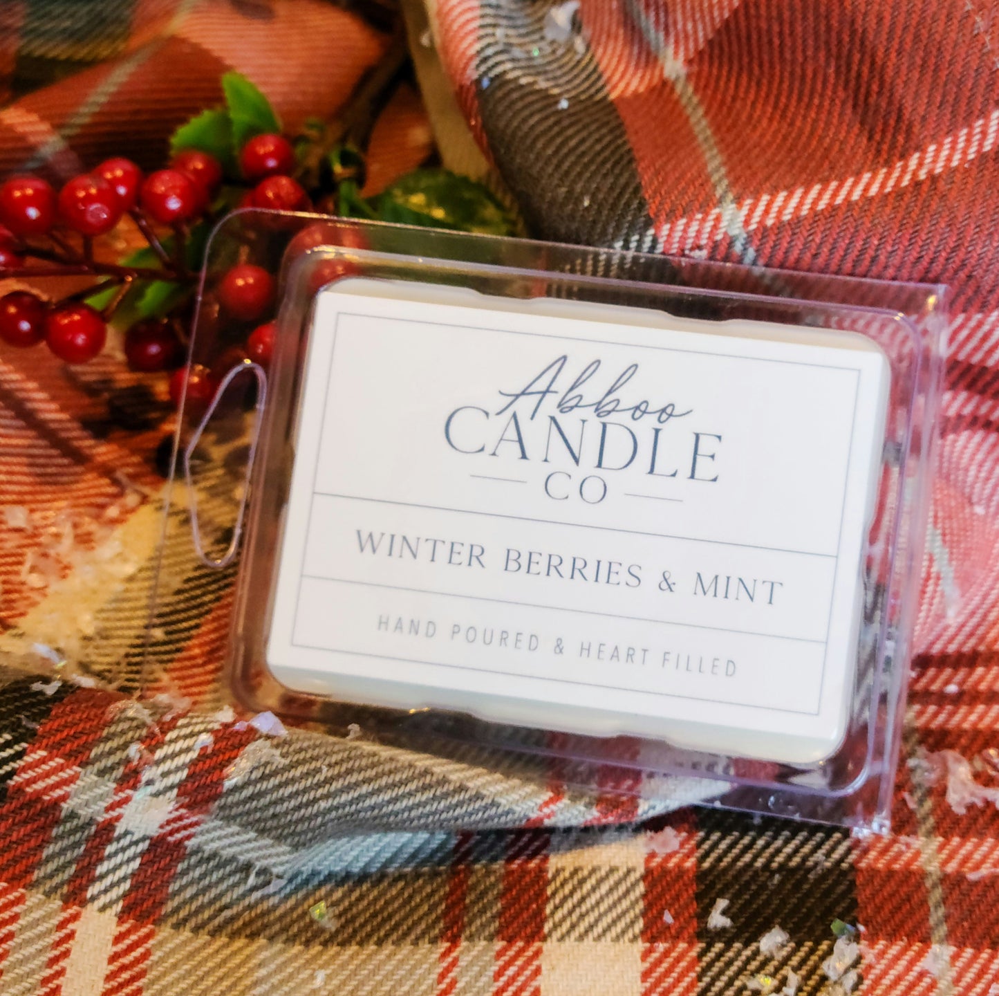 Winter Berries and Mint Soy Wax Melts - Abboo Candle Co® Wholesale