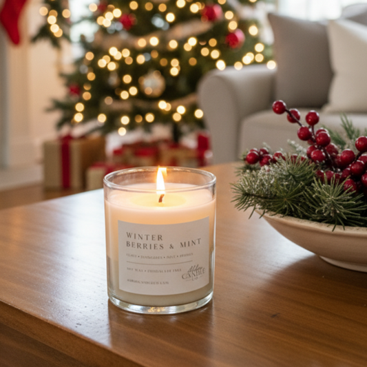 Winter Berries and Mint 13 oz Soy Tumbler Candle