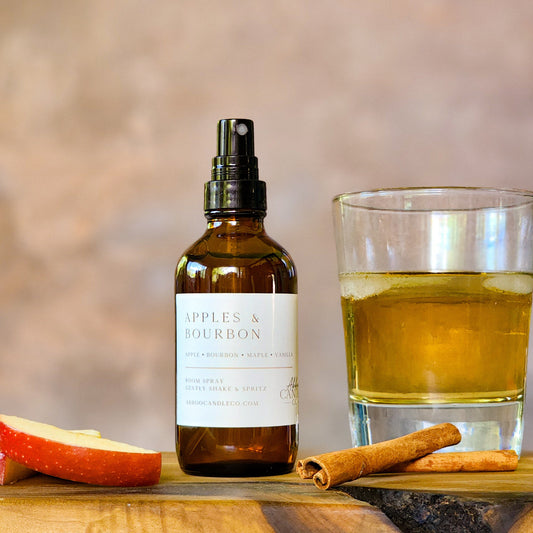 Apples and Bourbon Room Spray - Abboo Candle Co® Wholesale