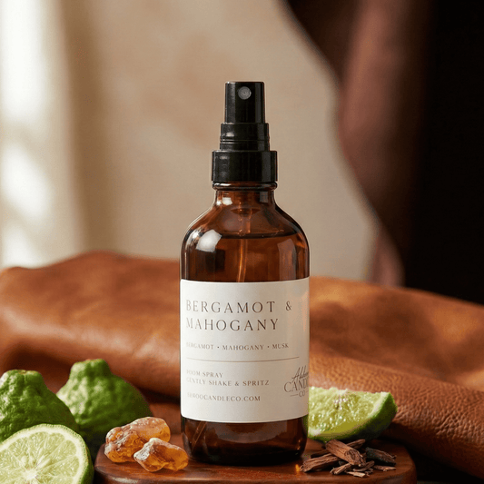 Bergamot and Mahogany Room Spray - Abboo Candle Co® Wholesale