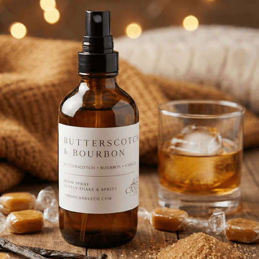 Butterscotch and Bourbon Room Spray - Abboo Candle Co® Wholesale