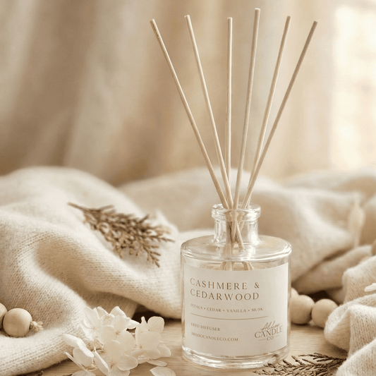 Cashmere and Cedarwood Reed Diffuser - Abboo Candle Co® Wholesale