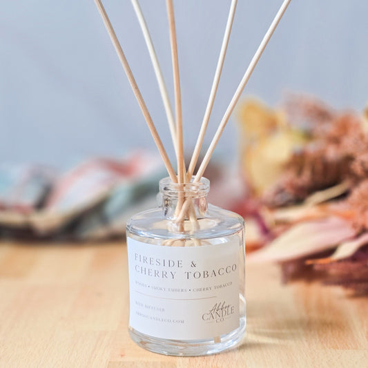 Fireside and Cherry Tobacco Reed Diffuser - Abboo Candle Co® Wholesale