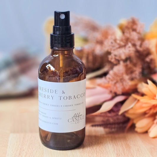 Fireside and Cherry Tobacco Room Spray - Abboo Candle Co® Wholesale