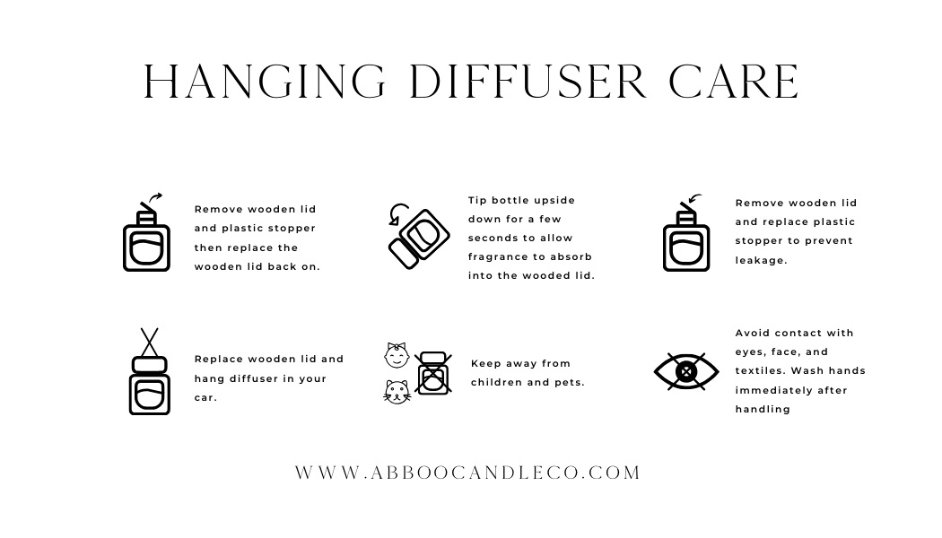 Hanging Car Diffuser - Abboo Candle Co® Wholesale