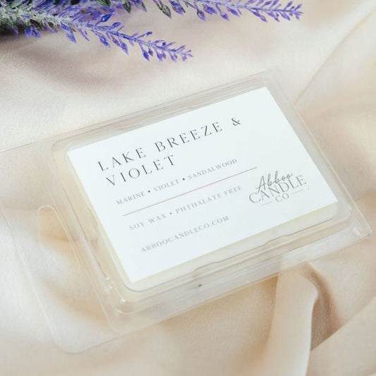 Lake Breeze and Violet Soy Wax Melts - Abboo Candle Co® Wholesale