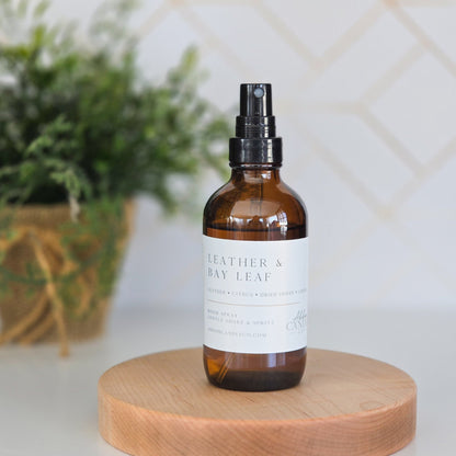 Leather and Bay Leaf Room Spray - Abboo Candle Co® Wholesale