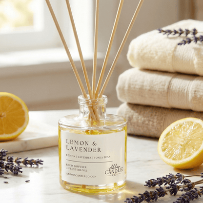 Lemon and Lavender Reed Diffuser - Abboo Candle Co® Wholesale
