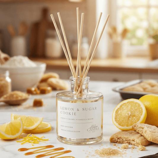 Lemon and Sugar Cookie Reed Diffuser - Abboo Candle Co® Wholesale