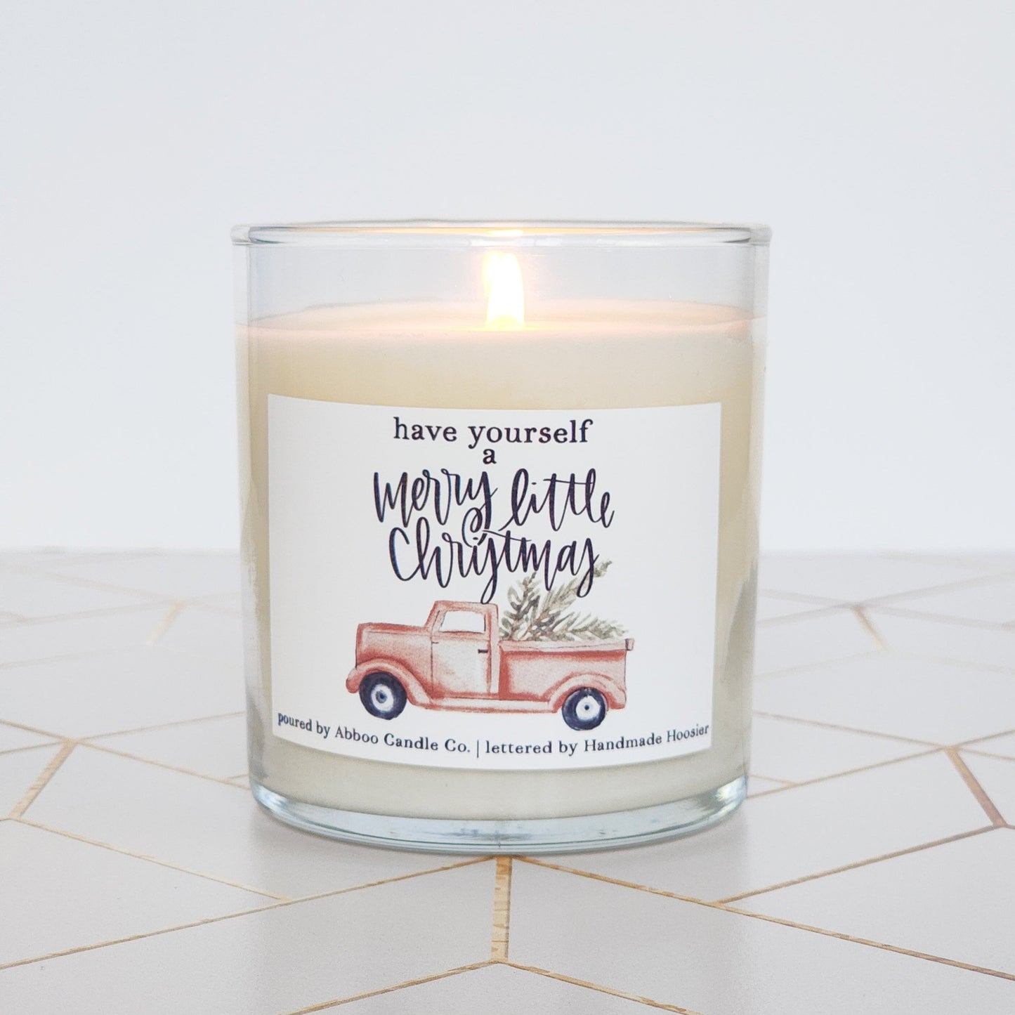 Merry Little Christmas Soy Candle - Abboo Candle Co® Wholesale