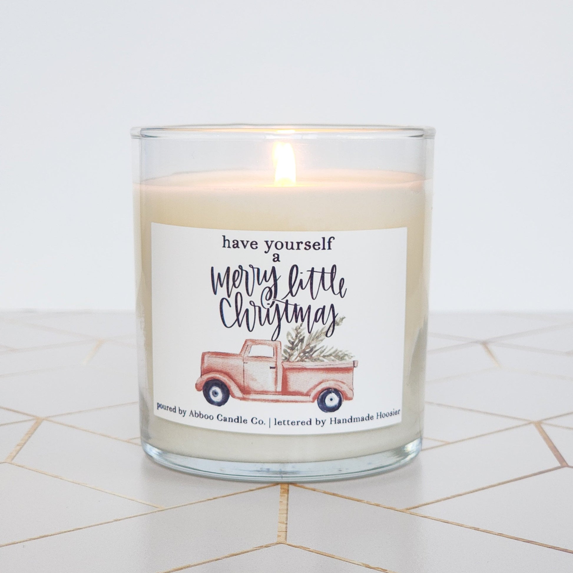 Merry Little Christmas Soy Candle - Abboo Candle Co® Wholesale