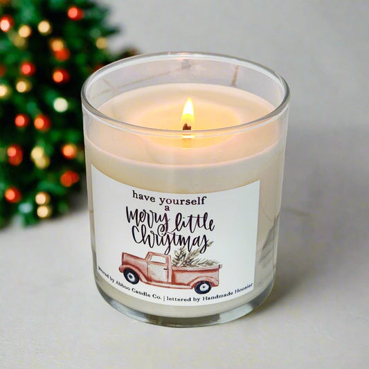 Merry Little Christmas Soy Candle - Abboo Candle Co® Wholesale