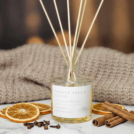 Orange Peel and Clove Reed Diffuser - Abboo Candle Co® Wholesale