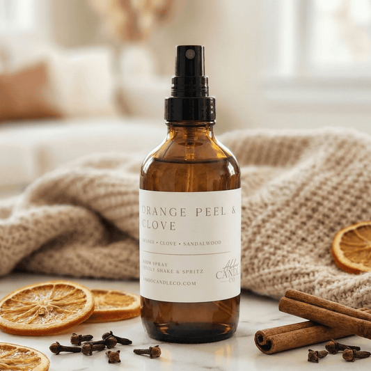 Orange Peel and Clove Room Spray - Abboo Candle Co® Wholesale
