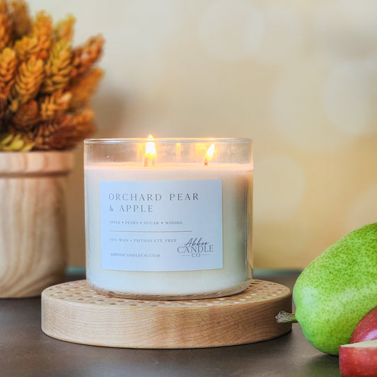 Orchard Pear and Apple 3 - Wick Soy Candle - Abboo Candle Co® Wholesale