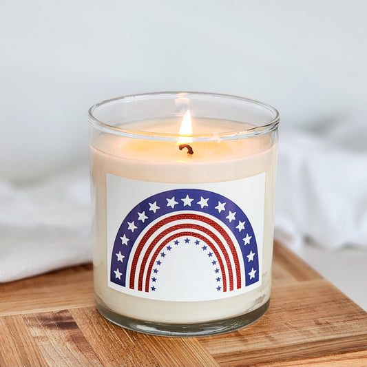 Patriotic Rainbow Tumbler Soy Candle - Abboo Candle Co® Wholesale