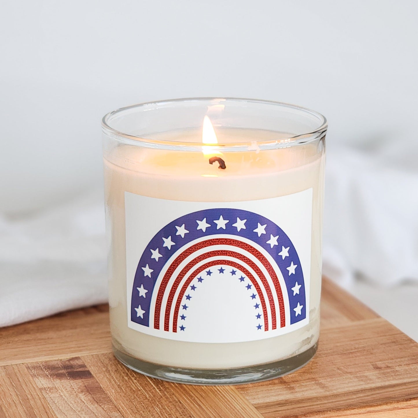 Patriotic Rainbow Tumbler Soy Candle - Abboo Candle Co® Wholesale