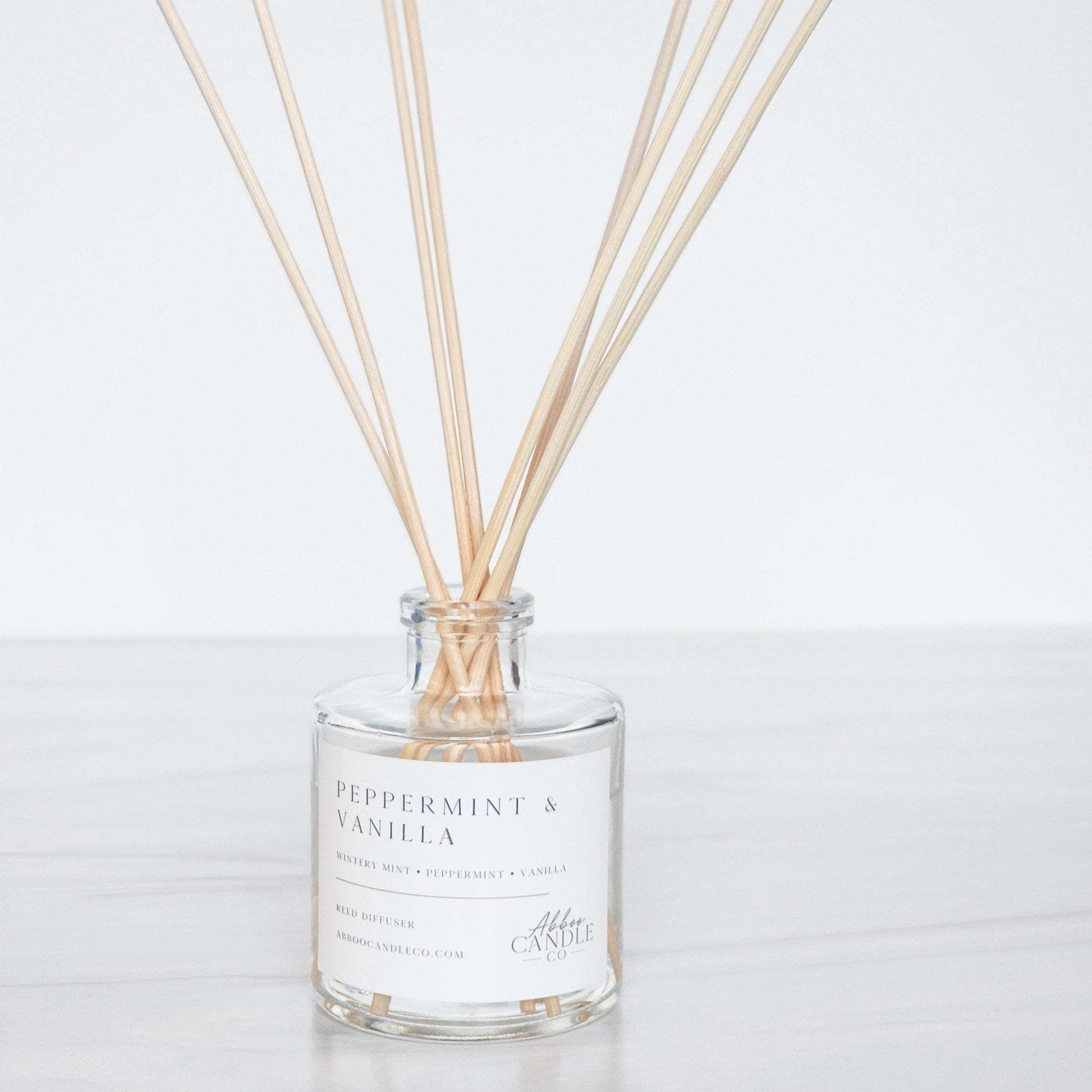 Peppermint and Vanilla Reed Diffuser - Abboo Candle Co® Wholesale