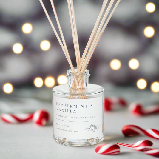 Peppermint and Vanilla Reed Diffuser - Abboo Candle Co® Wholesale