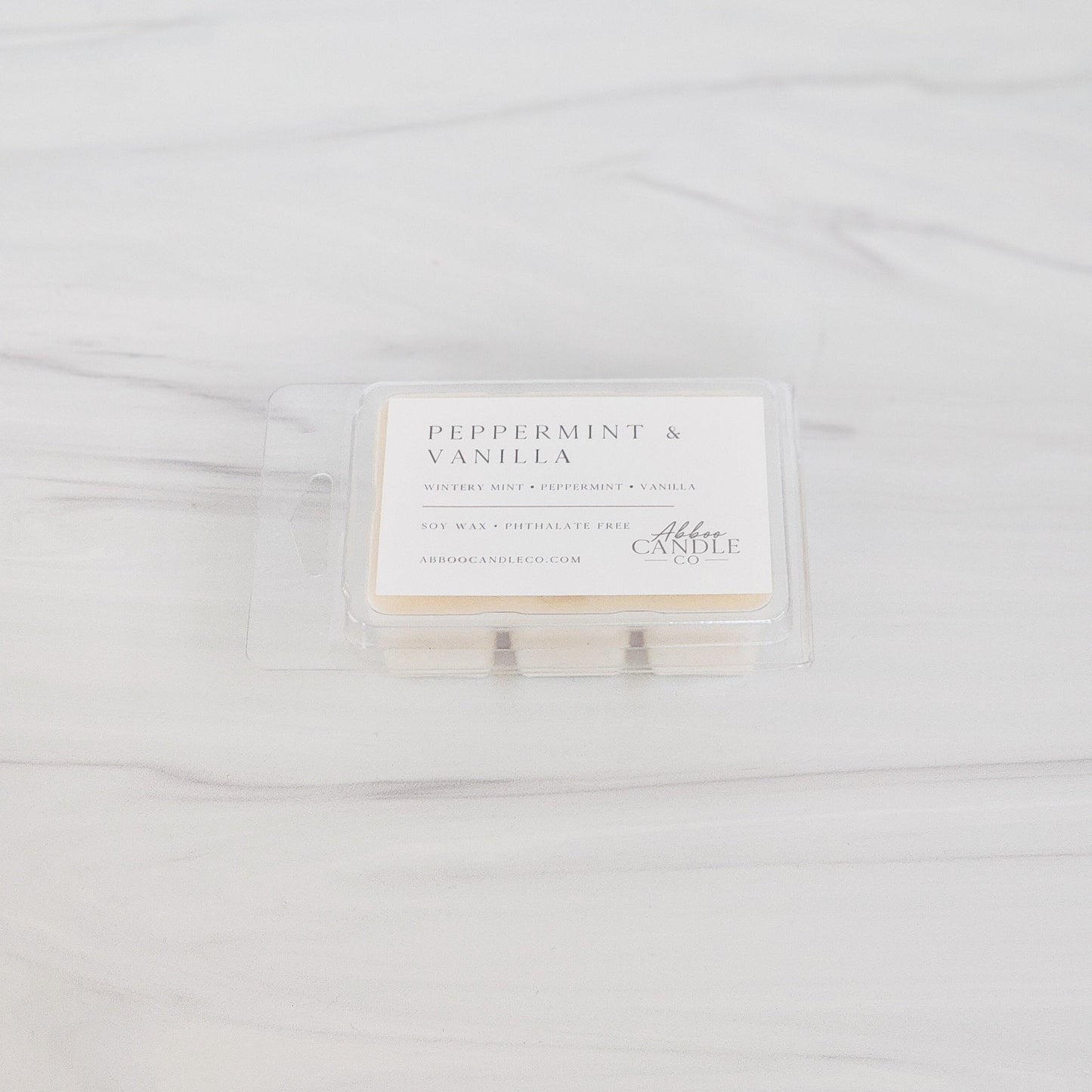 Peppermint and Vanilla Soy Wax Melts - Abboo Candle Co® Wholesale