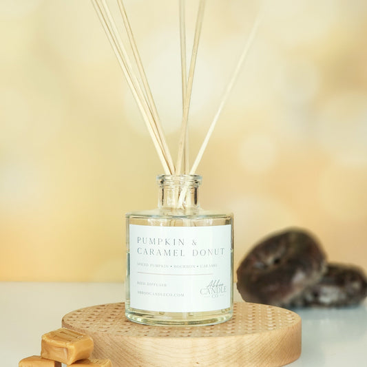 Pumpkin and Caramel Donut Reed Diffuser - Abboo Candle Co® Wholesale