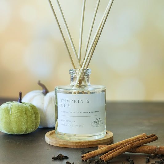Pumpkin and Chai Reed Diffuser - Abboo Candle Co® Wholesale