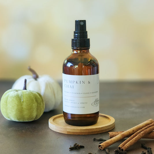Pumpkin and Chai Room Spray - Abboo Candle Co® Wholesale