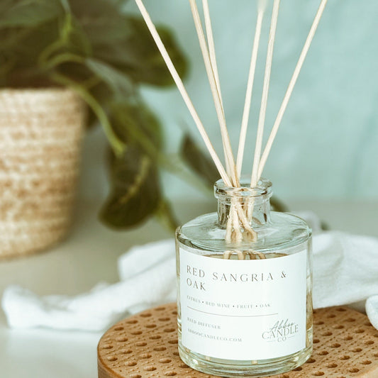 Red Sangria and Oak Reed Diffuser - Abboo Candle Co® Wholesale