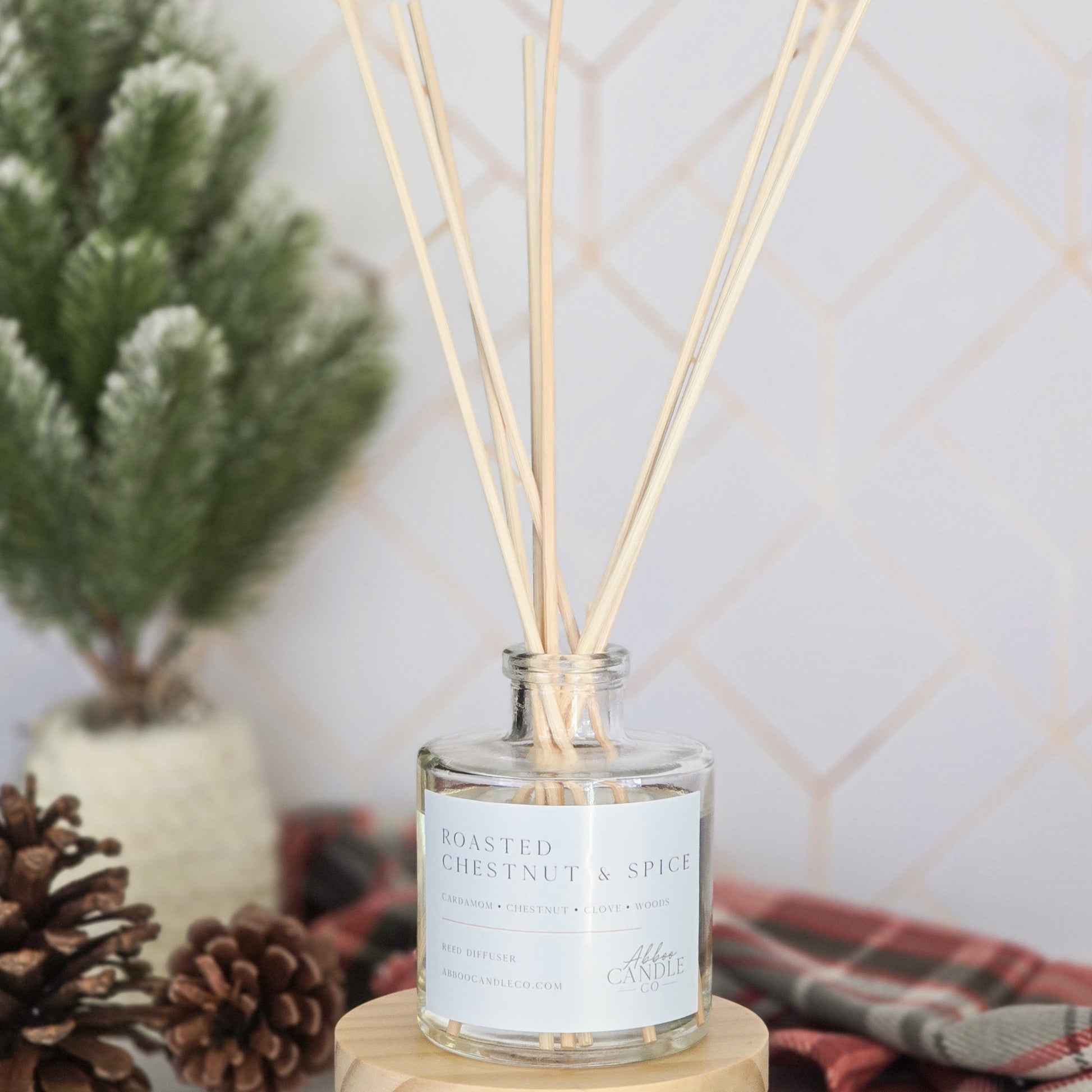 Roasted Chestnut and Spice Reed Diffuser - Abboo Candle Co® Wholesale