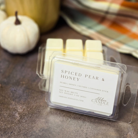Spiced Pear and Honey Soy Wax Melts - Abboo Candle Co® Wholesale