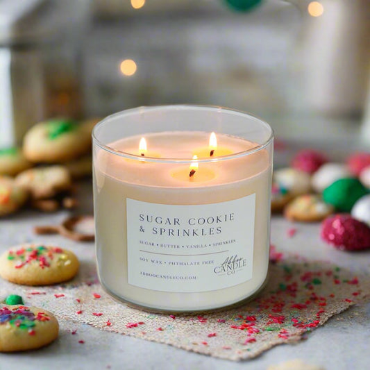 Sugar Cookie and Spinkles 3 - Wick Soy Candle - Abboo Candle Co® Wholesale