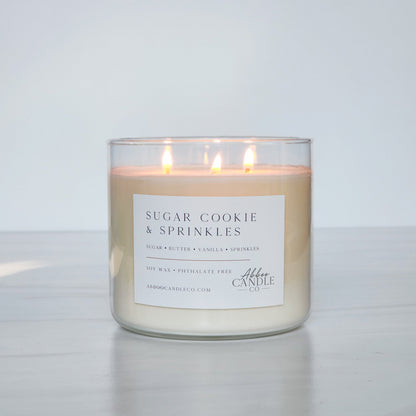 Sugar Cookie and Spinkles 3 - Wick Soy Candle - Abboo Candle Co® Wholesale