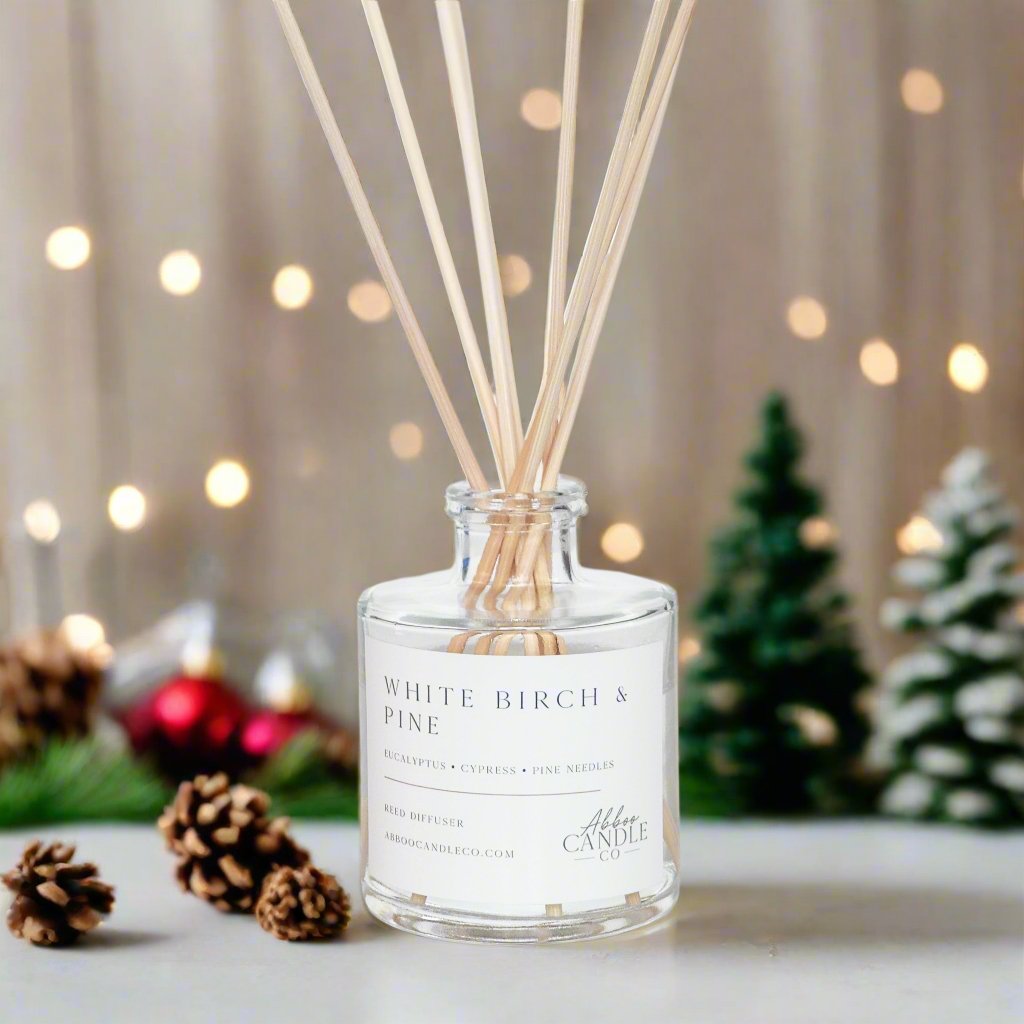 White Birch and Pine Reed Diffuser - Abboo Candle Co® Wholesale