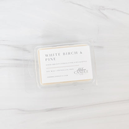 White Birch and Pine Soy Wax Melts - Abboo Candle Co® Wholesale