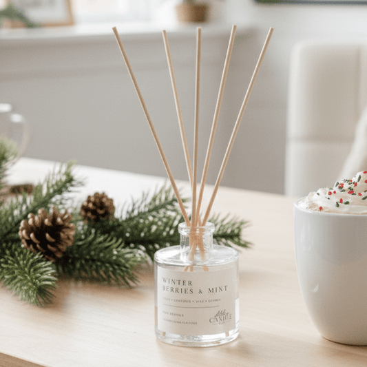 Winter Berries and Mint Reed Diffuser - Abboo Candle Co® Wholesale
