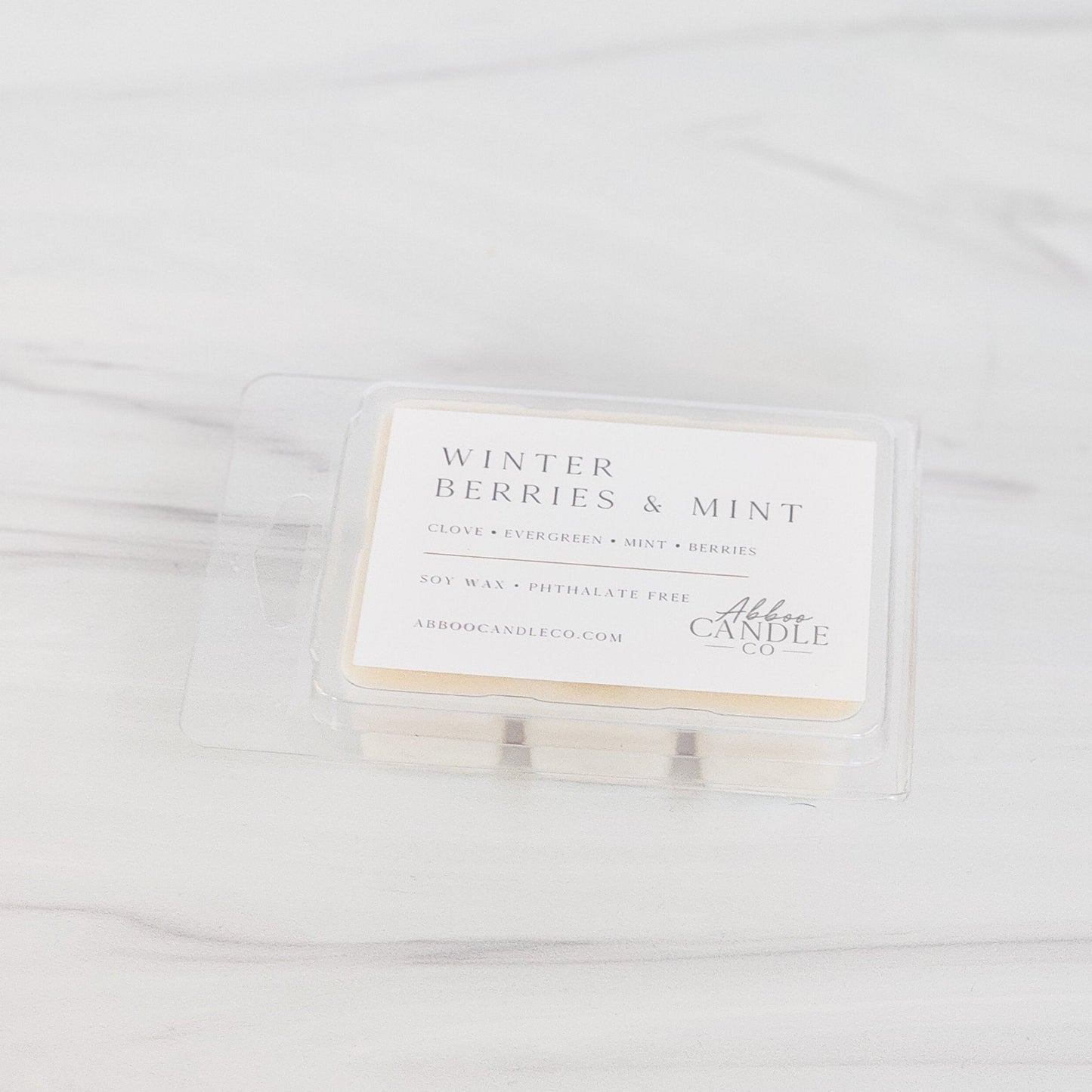 Winter Berries and Mint Soy Wax Melts - Abboo Candle Co® Wholesale