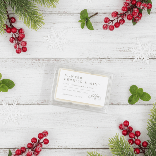 Winter Berries and Mint Soy Wax Melts - Abboo Candle Co® Wholesale