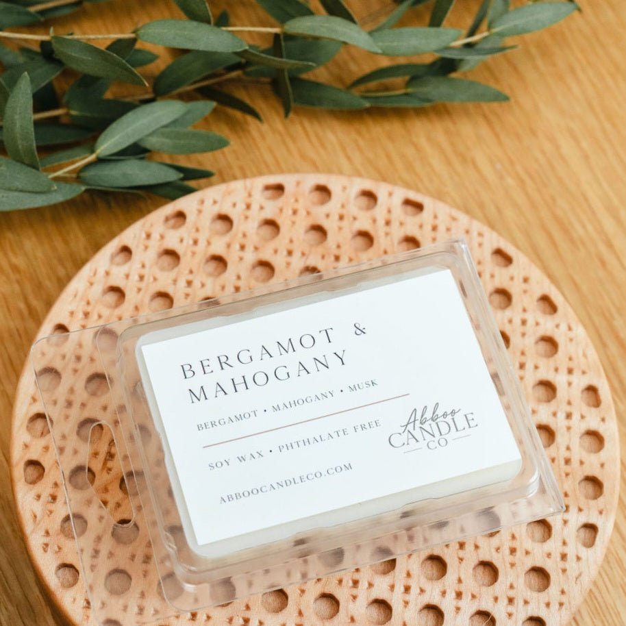 Bergamot and Mahogany Soy Wax Melts - Abboo Candle Co® Wholesale