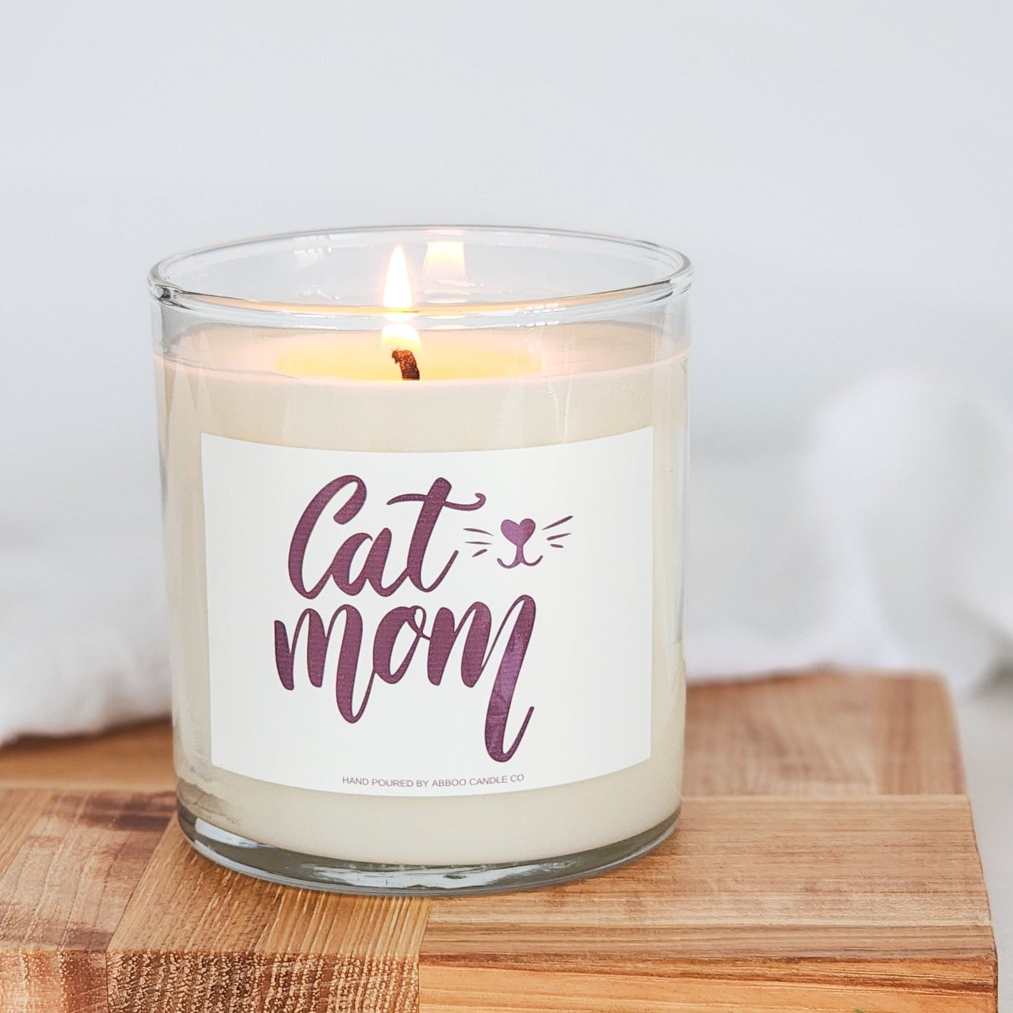 Cat Mom Soy Tumbler Candle - Abboo Candle Co® Wholesale