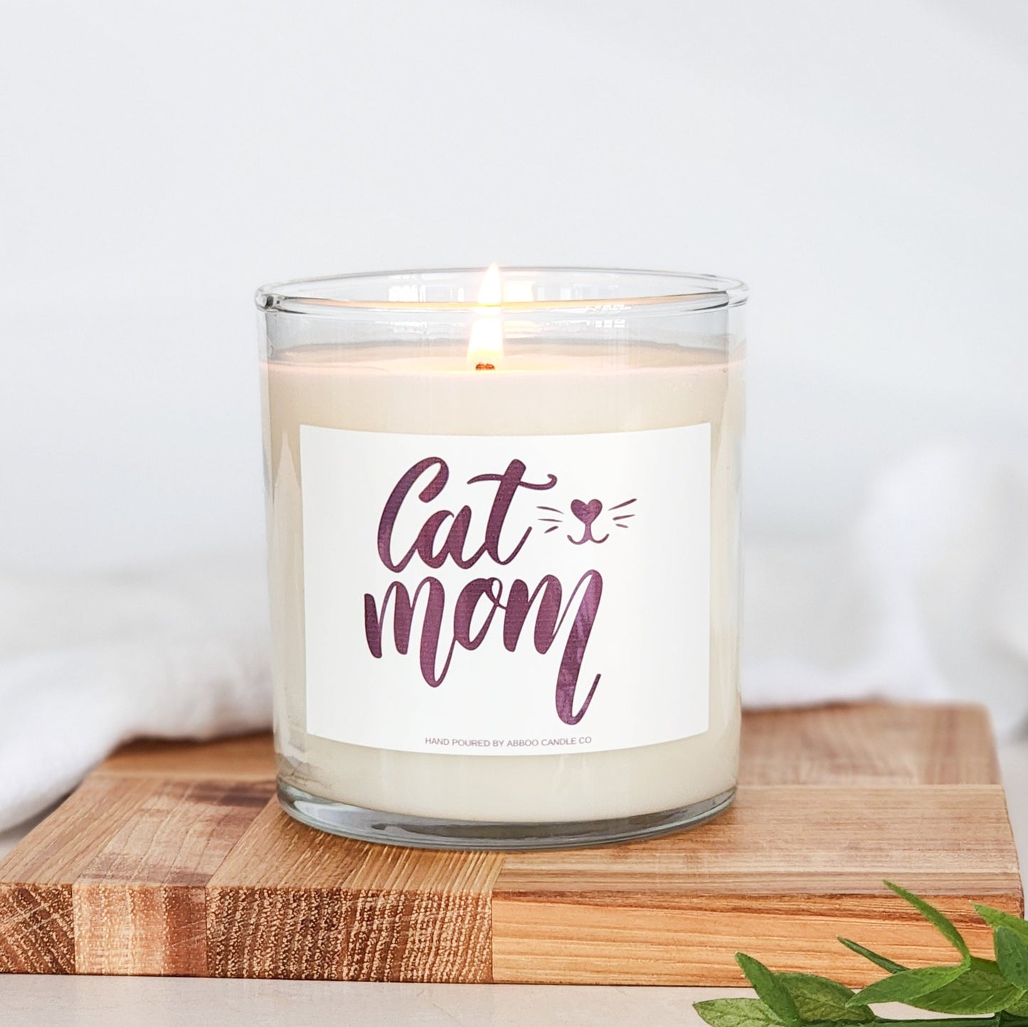 Cat Mom Soy Tumbler Candle - Abboo Candle Co® Wholesale