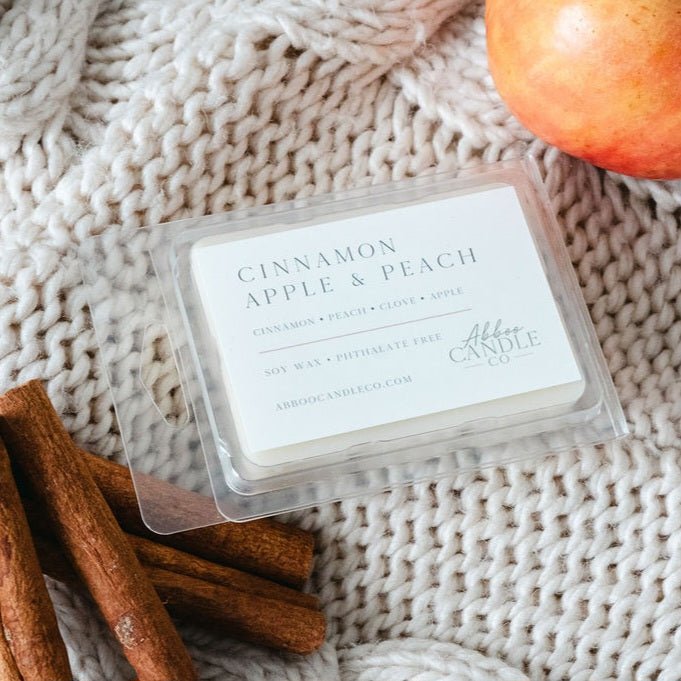 Cinnamon Apple and Peach Soy Wax Melts - Abboo Candle Co® Wholesale