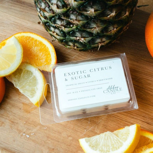 Exotic Citrus and Sugar Soy Wax Melts - Abboo Candle Co® Wholesale