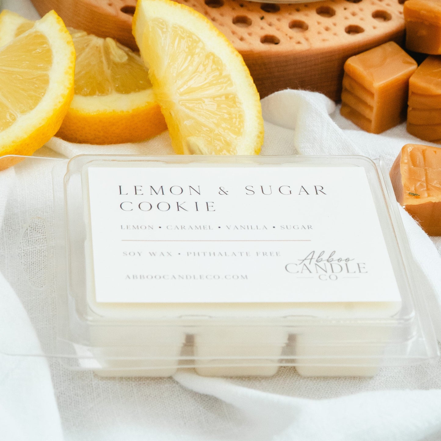 Lemon and Sugar Cookie Soy Wax Melts - Abboo Candle Co® Wholesale