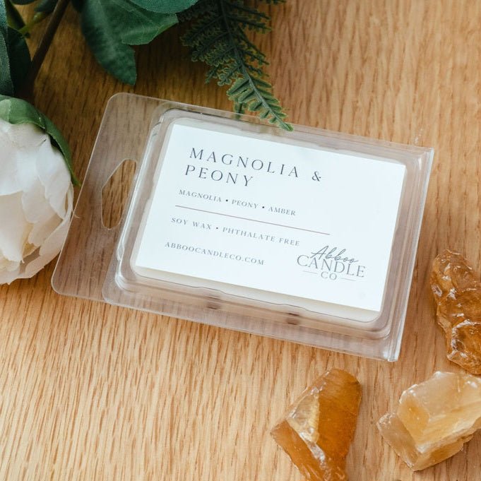 Magnolia and Peony Soy Wax Melts - Abboo Candle Co® Wholesale