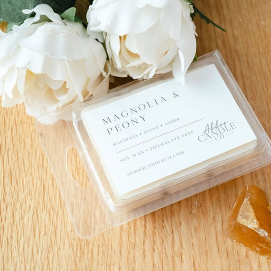 Magnolia and Peony Soy Wax Melts - Abboo Candle Co® Wholesale