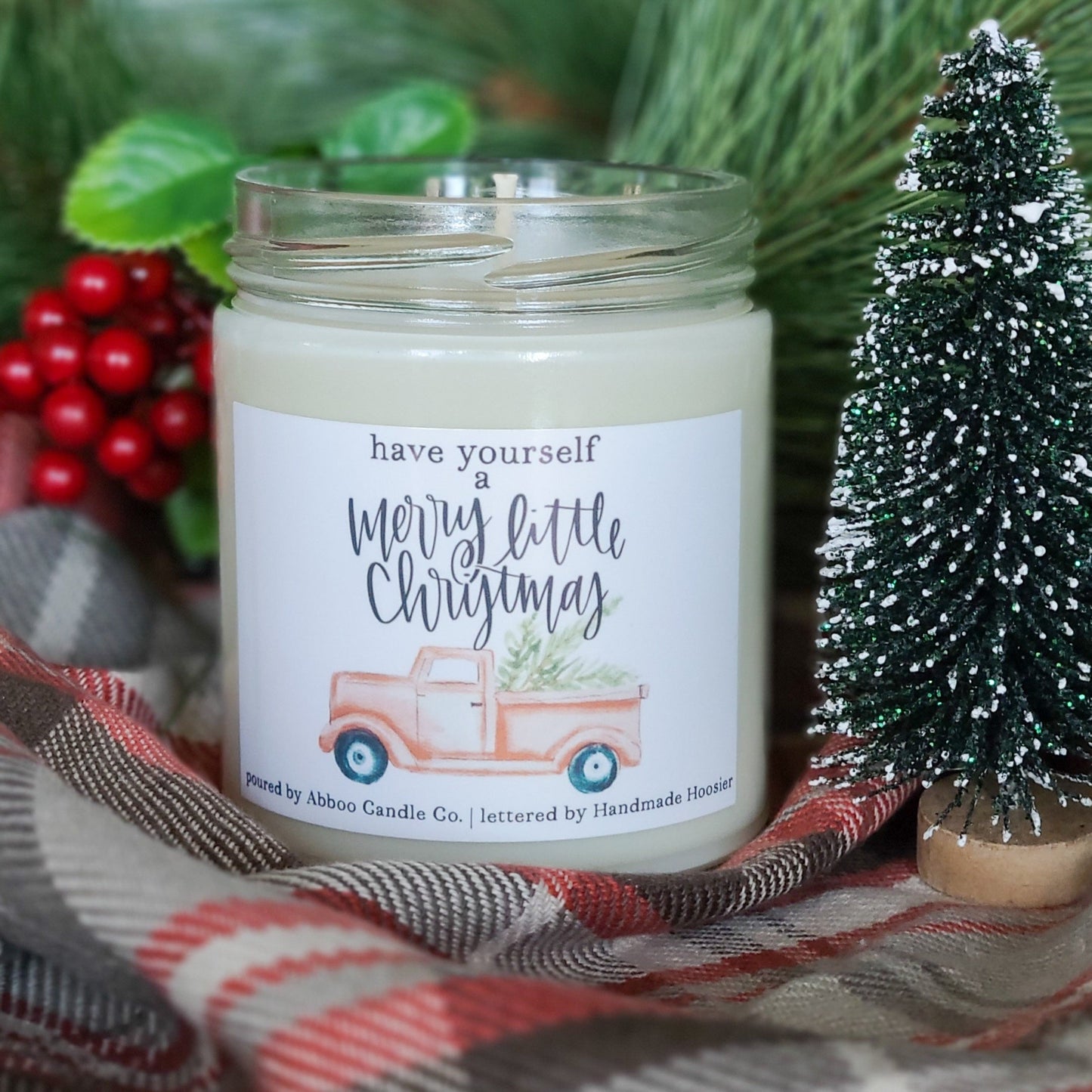 Merry Little Christmas Soy Candle - Abboo Candle Co® Wholesale